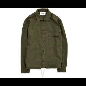 Corridor NYC men’s green olive dobby service jacket size small.